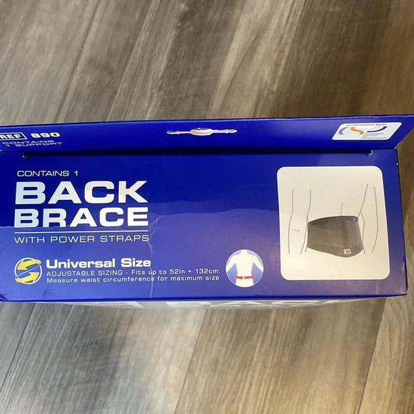 Neo G Back Brace With Power Straps Universal Sz Ref 890 Supports Back • NWT - Picture 6 of 6